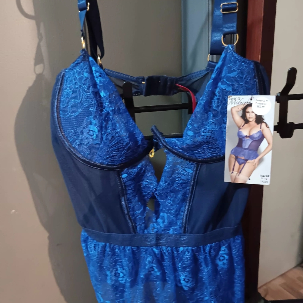 Dreamgirl Royal Blue Lace Bra